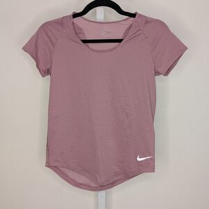 Big Girls' Dri-FIT Swoosh Logo Crewneck T-Shirt